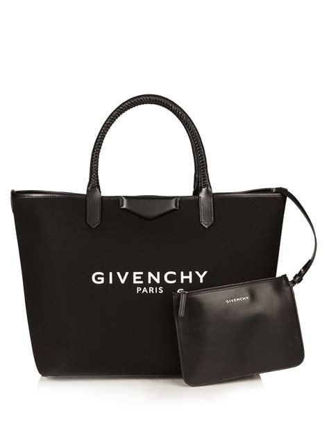 givenchy bag black and white|Givenchy tote bag black.